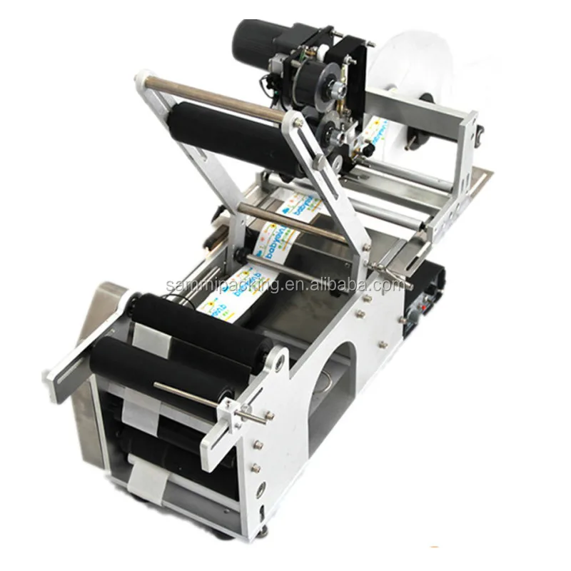 Semi automatic Round Bottle Labeling Machine with date coder